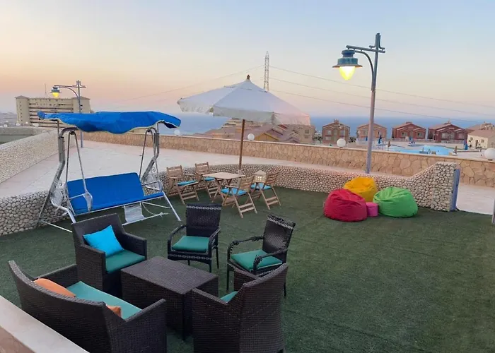 Villa With Sea And Pool View At Porto Sokhna Family Only